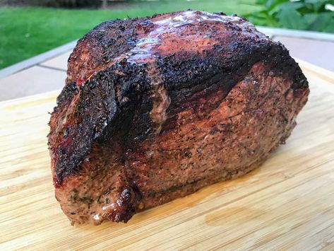 Smoked Beef Top Round Roast, Smoked Top Sirloin Roast, Smoked Inside Round Roast, Smoked Top Round Roast, Smoked Top Round Roast Recipes, Smoked Round Roast, Smoked Bottom Round Roast, Beef Round Tip Roast, Beef Blade Roast