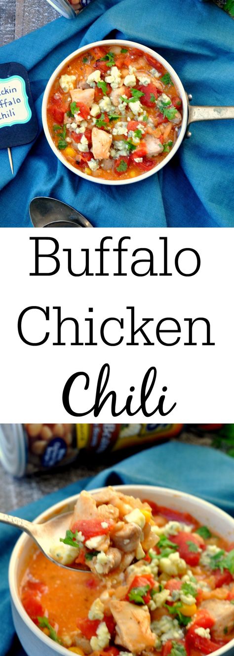 Buffalo Chicken Chili Buffalo Chicken Recipes Easy, Buffalo Chili, Buffalo Chicken Recipe, Slow Cooker Buffalo Chicken, Buffalo Chicken Chili, Easy Buffalo Chicken, Buffalo Chicken Recipes, Easy Chili, Chicken Chili Recipe