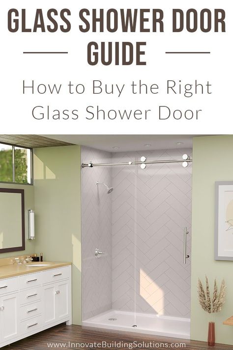 Shower Door Options, Walk In Shower Doors, Clear Shower Door, Clear Glass Shower Door, Shower Replacement, Bathroom Shower Remodel, Shower Door Panel, Shower Door Glass, Bypass Shower Door