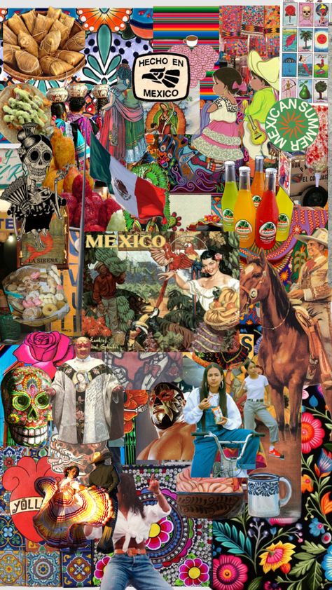 #mexicolindo #vivamexicocabrones Mexican Asethic, Mexican Collage, Mexican Wallpaper Aesthetic, Mexican Aesthetic, Mexican Wallpaper, Mexico Wallpaper, Mum Ideas, Mexican Culture Art, Mexico Style