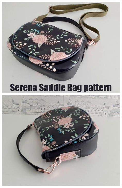 Saddle Bag Sewing Pattern, Crossbody Bag Pattern Free, Small Crossbody Bag Pattern, Diy Crossbody Bag, Classy Purses, Wallet Sewing Pattern, Purse Ideas, Saddle Bag Purse, Crossbody Bag Pattern