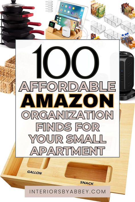 100 Affordable Amazon Organization Finds For Small Apartment Amazon Organization, Apartment Rental, First Apartment, Small Apartment, Home Products, Amazon Finds, Small Space, Storage Solutions, Your Dream