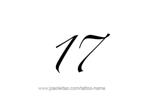 17 Tattoo Number Font, Dainty Number Tattoo, Number 17 Tattoo, 17 Number Design, 717 Tattoo, 17 Tattoo, Seventeen Number, Number Typography, 17 Number