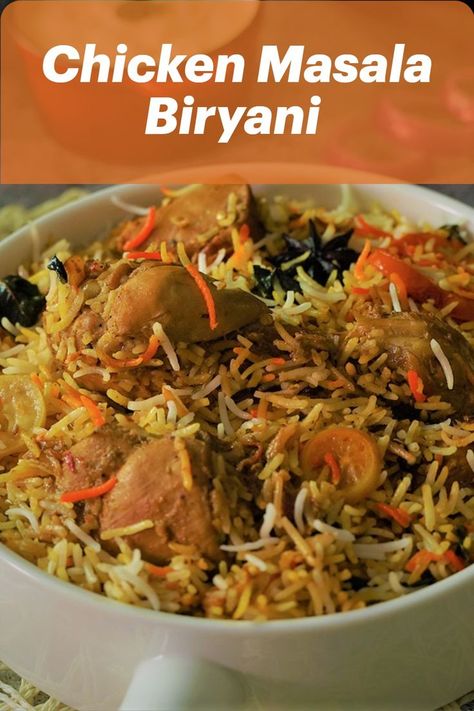 Chicken masala biryani is the perfect biryani recipe to try this week. Super aromatic biryani can’t be refused by any biryani lover. Do try out this scrumptious chicken masala biryani recipe and let us know your feedback. #ChickenBiryani #Biryani #MasalaBiryani #pinterestrecipes #pinterestideas #pinterestworthy #foodphotos #foodpics #foodphotography #foodimages #pinterestinspired #foodstyling #Sooperchef #foodpresentation Chicken Dum Biryani Recipe, Chicken Starter Recipes, Chicken Biryani Recipe, Dum Biryani, Breakfast Recipes Indian, Chicken Biryani, Indian Cooking Recipes, Vegetarian Snacks Recipes, Tasty Recipes Videos