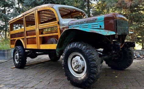 Woody Project: 1952 Dodge Power Wagon | Barn Finds Power Wagon For Sale, Bedford Van, Power Ram, Hay Barn, Woody Wagon, Dodge Pickup, Dodge Vehicles, Dune Buggies, Dodge Power Wagon