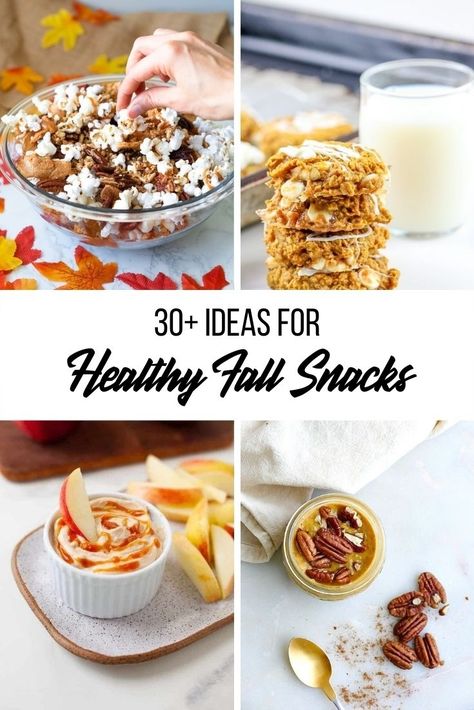 Fall Snack Ideas, Fall Party Snacks, Fall Recipes Snacks, Healthy Movie Snacks, Healthy Fall Snacks, Pumpkin Cake Pops, Scary Movie Night, Crunchy Leaves, Fall Recipes Healthy