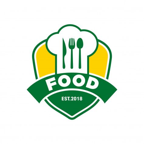 Chef food restaurant logo | Premium Vector #Freepik #vector #logo #food #menu #template Restaurant Brand Design, Food Restaurant Logo, Resturant Logo, Food Lettering, Cooking Icon, Dental Logo Design, Cooking Logo, Chef Logo, Kitchen Logo