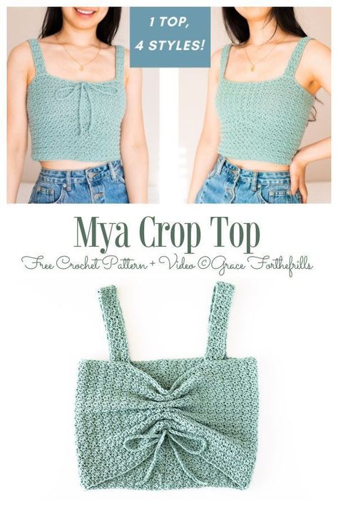 Best crochet tops for girls patterns Knit Crop Top Pattern, Crochet Crop Top Pattern Free, Crochet Summer Dresses, Crochet Top Outfit, Crochet Boho Top, Crop Top Pattern, Baby Frock Pattern, Crochet Crop Top Pattern, Crochet Tops Free Patterns