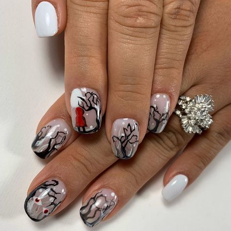 Little Red Riding Hood Nails, Red Riding Hood Nails, Hood Nails, Nails Halloween, My Bestie, Little Red Riding Hood, Red Riding Hood, Cute Design, Halloween Nails