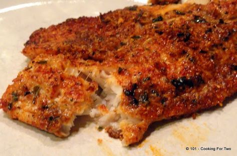 Parmesan Crusted Tilapia, Crusted Tilapia, Tilapia Recipes, Easy Oven, Parmesan Crusted, Cooking For Two, Fish Dishes, Seafood Dishes, Everyday Food