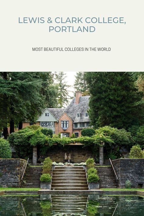 Most beautiful universities in the world. Lewis And Clark College, Downtown Portland Oregon, Downtown Portland, Mount Hood, Beautiful Trees, Lewis And Clark, College Life, Beautiful Tree, Portland Oregon