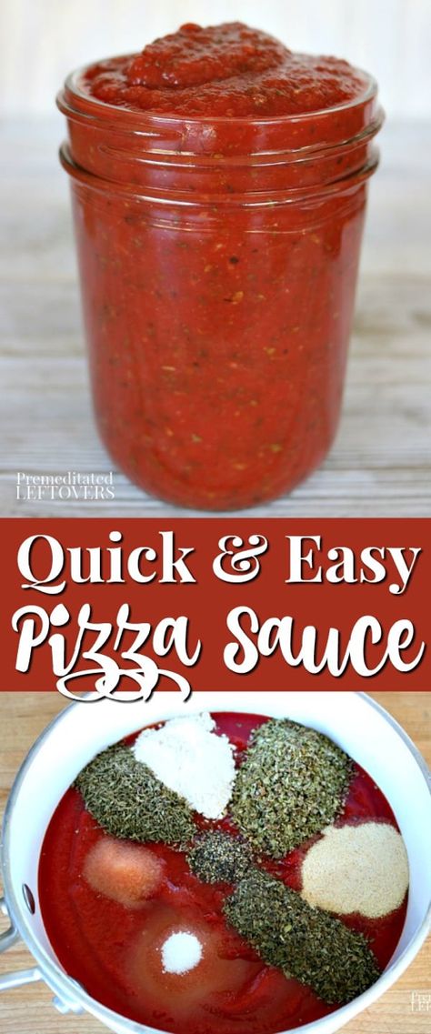 Spicy Barbecue Sauce Recipe, Easy Pizza Sauce Recipe, Easy Pizza Sauce, Homemade Sauce Recipes, Barbecue Sauce Recipes, Pizza Sauce Recipe, Pizza Sauce Homemade, Making Homemade Pizza, Pizza Flavors