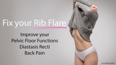 Flared Ribs, Rib Flare, Fit Family, Pelvic Floor Dysfunction, Diaphragmatic Breathing, Ribbed Flares, Increase Heart Rate, Pelvic Floor Exercises, Health Heal