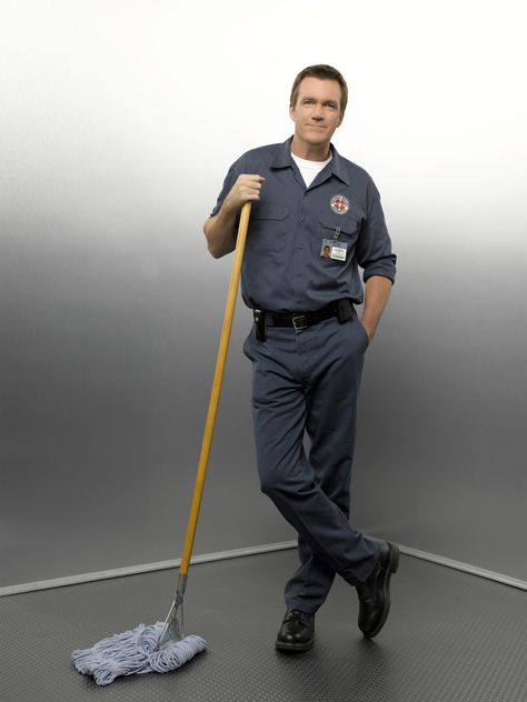 school janitor Cleaning Uniform, Neil Flynn, Bradley University, Life Cheats, Thor 1, Pepper Potts, Playing Doctor, Nick Fury, Jeremy Renner