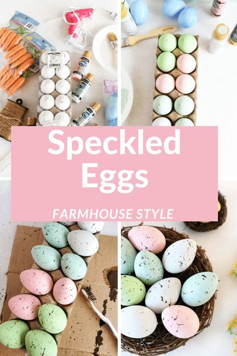 Egg Colors, Easter Tree Ornaments, Easter Bunny Cake, Farmhouse Easter, Speckled Eggs, Easter Craft Decorations, Coloring Ideas, Easter Eggs Diy, Egg Crafts