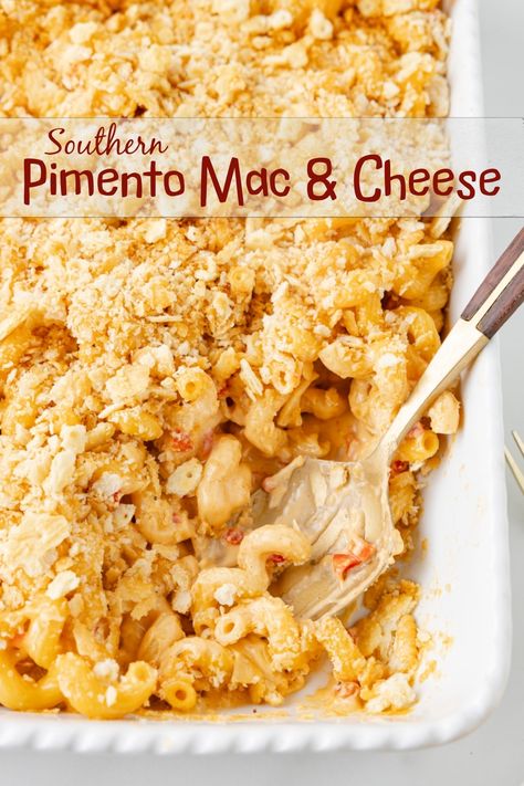 Pimento Peppers, Ritz Cracker Topping, How To Make Macaroni, Macaroni And Cheese Casserole, Bbq Side Dishes Recipes, Cracker Toppings, Dessert Waffles, Quick Pasta Recipes, Ritz Cracker