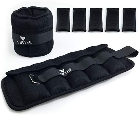 Amazon.com: Virtee Ankle Weights, Adjustable Ankle Wrist Weights 4 6 8 10 LBS Pair for Women Men, Arm Leg Weights Set for Jogging, Walking, Gymnastics, Aerobics, Physical Therapy : Sports & Outdoors Leg Weights, Deep Squat, Unique Pockets, Ankle Weights, Adjustable Weights, Strength Training Equipment, Yoga Equipment, Weight Set, Weights For Women