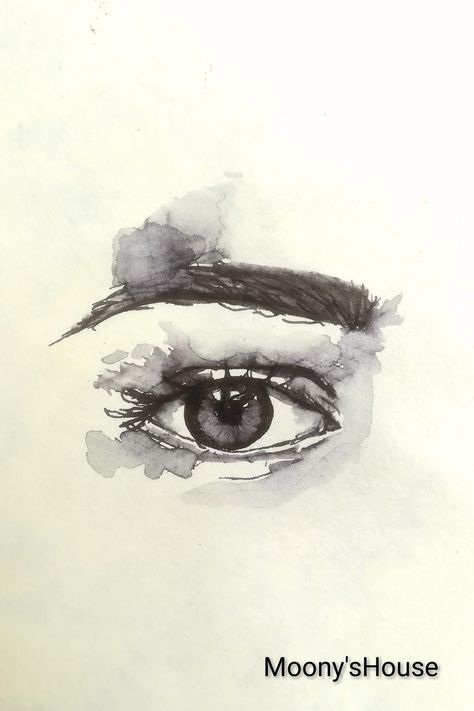 China ink Eye drawing #eye #drawing #ink #art  🌻Check out my account for more contents ❇️ Eye Drawing Pen Ink, Sketch Images, China Ink, Watercolor Eyes, Weird Drawings, Drawing Eye, Pencil Sketch Images, Tinta China, Ink Brush