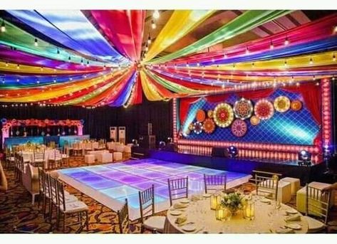 Dandiya Night Decoration, Garba Decoration Ideas, Garba Decoration, Dandiya Night, Night Decoration, Mexican Birthday Parties, Mexican Themed Weddings, Mexican Party Decorations, Quinceanera Planning