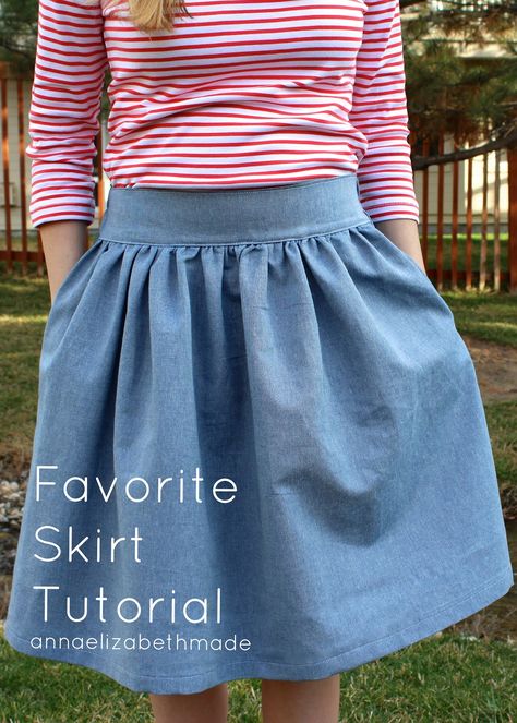 I'm finally sharing the tutorial for my favorite skirt! Almost all my skirts are made from this tutorial, it's pretty simple and it tur... Syprosjekter For Nybegynnere, Skirt Diy, Vans Outfit, Skirt Tutorial, Diy Vetement, Diy Skirt, Skirt Patterns Sewing, Sewing Skirts, Sewing Projects For Beginners