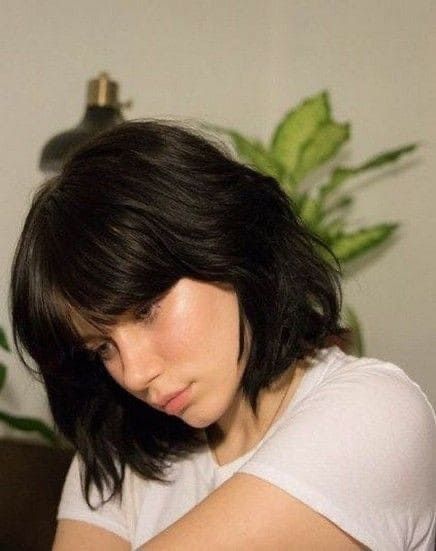 Short Black Hair, Short Grunge Hair, Penteado Cabelo Curto, Short Hair With Bangs, Grunge Hair, Hair Dos, Trendy Hairstyles, Hairstyles With Bangs, Hair Goals