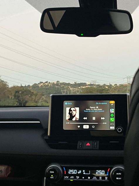 #fancy #old #drake #car #carplay #spotify #applemusic Car Spotify Playlist Cover, Fancy Drake Spotify, Drake Fancy, Car Playlist Cover, Spotify Car, Spotify Playlist, Futuristic Technology, Apple Car Play, Car Photos