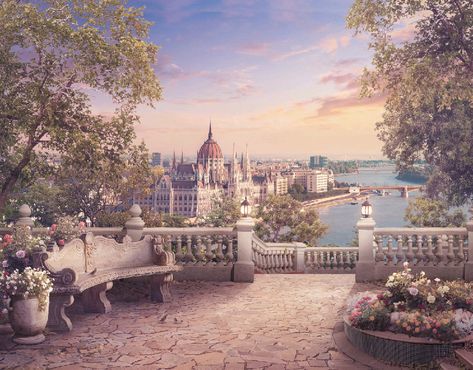 Budapest, Amsterdam, London on Behance Gacha Backgrounds, Episode Interactive Backgrounds, Anime Places, Episode Backgrounds, Fantasy Background, Scenery Background, Anime Backgrounds Wallpapers, Fantasy City, Fantasy Castle