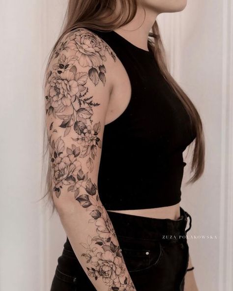 𝒷ℴ𝓉𝒶𝓃𝒾𝒸𝒶𝓁 ✽ 𝒻𝒾𝓃ℯ 𝓁𝒾𝓃ℯ on Instagram: "Part of the sleeve we did with gorgeous Krysia. Wait for the net result 🌿 ✨2 sessions✨ ✨BOOKINGS OPEN NOW✨ Just fill the form you find in my bio! 🤍🤍🤍" Fine Line Nature Tattoo Sleeve, Fine Line Botanical Tattoo Sleeve, Fine Line Flower Sleeve, Fine Line Arm Sleeve, Fine Line Botanical Tattoo, Tatoos Woman Chest, Fine Line Sleeve Tattoo Women, Fine Line Sleeve, Upper Chest Tattoo Female