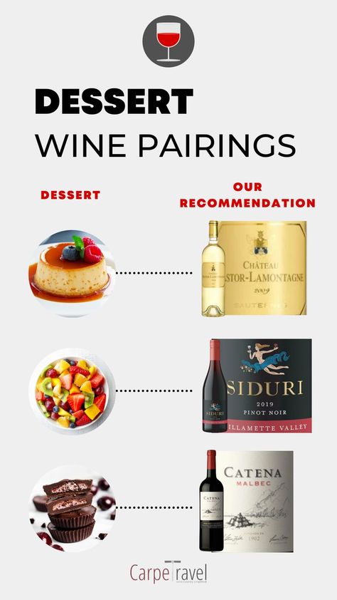 Looking for the best dessert & wine pairings? This ultimate guide will show you delicious wines you didn’t know could go well with your sweet desserts for the perfect wine tasting experience. Dessert Wine Pairing, Wine Pairing Dinner, Wine 101, Dessert Wine, Wine Tasting Experience, Wine Dinner, Wine Pairings, Wine Tasting Party, Cheese Pairings