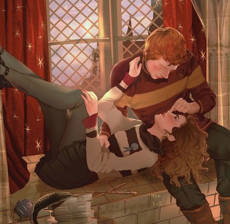 Hermione Granger Fan Art, Hermione Fan Art, Ron Y Hermione, Harry Potter Ron And Hermione, Harry Potter Stories, Harry Potter Ron, Harry Potter Feels, Harry Potter Artwork, Harry Potter Ships