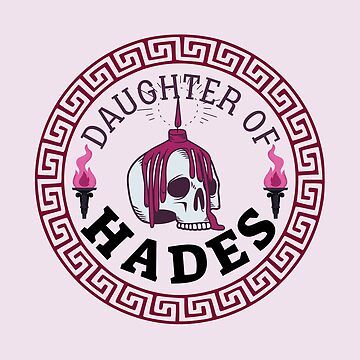 Daughter Of Hades Aesthetic, All The Greek Gods, Greek Mythology Stickers, Hades Symbol, Hades Cabin, Hades Children, Hades Underworld, Hades Daughter, Daughter Of Hades