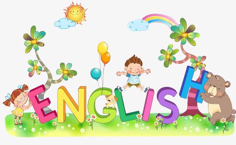 English Is Fun Poster, Learn English Logo, English Subject Cover, English Subject Design, Araling Panlipunan Subject Design, English Logo Design, English Portada, Lab Clipart, English Clipart