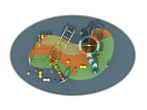 Dream Garden School Play Equipment wholesaler Playground Plan, Playground Top View, Landscape Architecture Diagram, Playgrounds Architecture, Kids Play Equipment, Urban Playground, Creative Kids Rooms, Playground Set, Corporate Interior Design