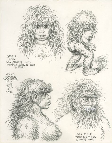 FEMALE BIGFOOT CHARACTER DESIGN 1987 - W.B. Female Bigfoot, Bigfoot Drawing, Robert Crumb Art, Comic Book Illustration, Fritz The Cat, Bigfoot Art, Underground Comix, Alternative Comics, Robert Crumb