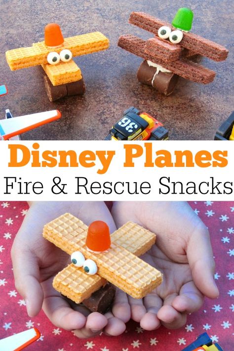 Summer Food Crafts For Kids, Disney Snack Ideas, Plane Snacks For Kids, Food Crafts For Kids Edible, Bee Snacks, Creative Snacks For Kids, Airplane Party Food, Fun Snacks To Make, Edible Crafts For Kids