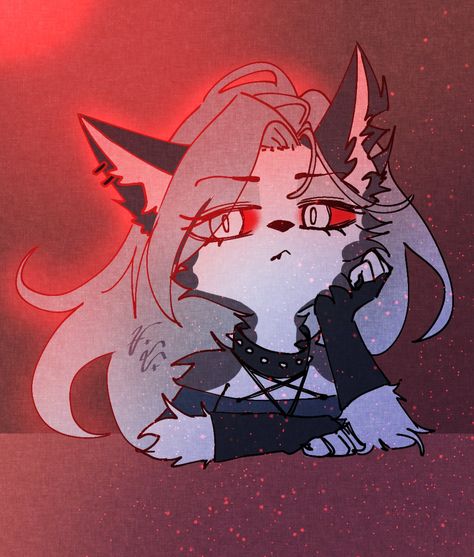 Helluvaboss Fanart, Loona Wolf, Loona Fanart, Anime Wolf, Hotel Art, Helluva Boss, Anime Chibi, Cartoon Art, Art Sketches