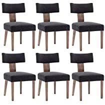 Check this out! Bedroom Charcoal, Linen Dining Chairs, Midcentury Modern Dining Chairs, Farmhouse Dining Chairs, Upholstered Accent Chairs, Dining Room Chairs Modern, Mid Century Modern Dining, Dining Chairs Set, Upholstered Side Chair