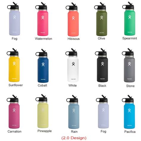 Hydro Flask Stone 32oz and 40oz Laser Engraved Custom Hydro - Etsy 40 Oz Hydro Flask, Hydro Flask Colors, Custom Hydro Flask, Hydroflask Water Bottle, Japan Products, Hydro Flask Water Bottle, Stainless Steel Collar, Trendy Water Bottles, Flask Water Bottle