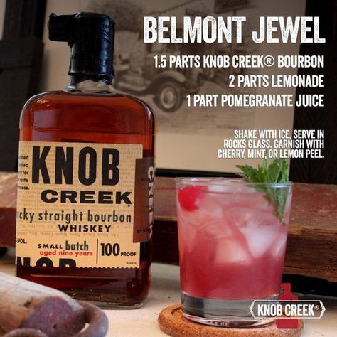 Belmont Stakes Party, Horse Race Party, Preakness Party, Bourbon Drinks Recipes, Knob Creek, Derby Party Ideas, California Chrome, Preakness Stakes, Bourbon Drinks