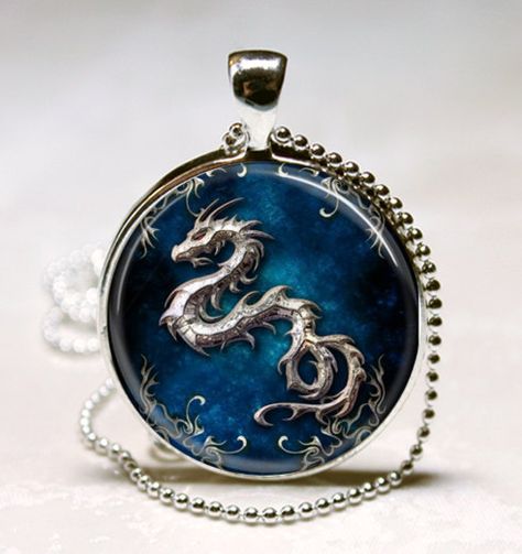 pendant Beautiful Dragons, Dragon Photo, Tile Necklace, Style Steampunk, Dragon Necklace, Dragon Jewelry, Photo Necklace, Dragon Pendant, Necklace Charm