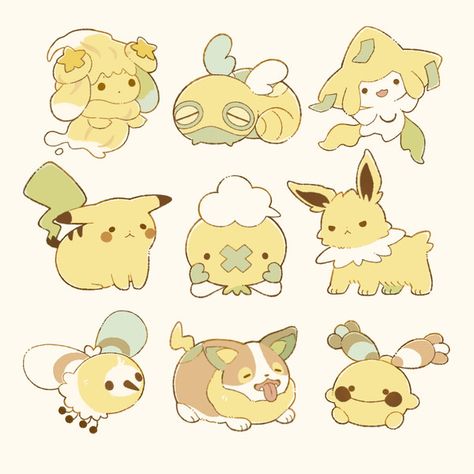 Hedgehog Pokemon, Eevee Cute, Pokemon Painting, Pokemon Sketch, Pokemon Breeds, Pokemon Gif, Pokemon Stickers, Pokemon Eeveelutions, Animal Doodles