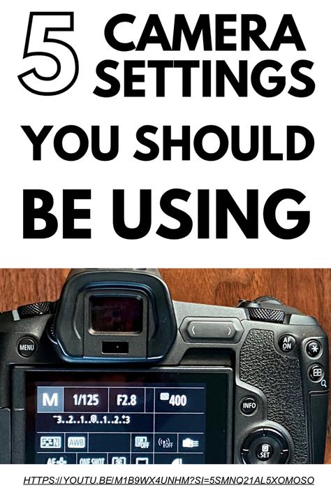 Learn 5 settings on your camera to help you be more efficient in your photography Dslr Camera For Beginners Photography Basics, Canon 4000d Photography Tips, Photography How To, Best Cameras For Photography Beginners, Canon Camera Settings, Photography 101 Canon, Playground Photography, Beginner Photography Camera, Focus Mode