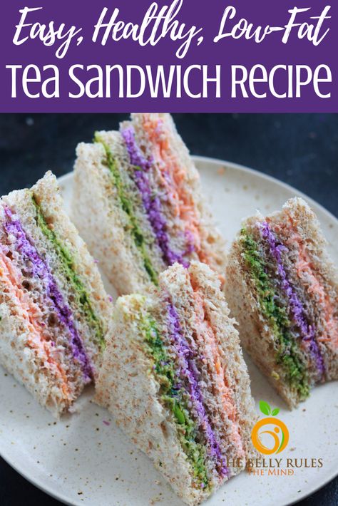 A sandwich recipe that is perfect for tea parties, snack time or even lunchboxes. Packed with the goodness of colorful veggies, and strained yogurt these pretty delicious bites are sure to impress everyone. #teasandwichrecipe #teasandwich #fingersandwich #sandwichrecipe #lunchboxrecipe #backtoschool #lunchboxrecipe #lunchboxidea #vegetariansandwich #sandwiches #rainbowfood #schoollunch Easy Tea Party, Party Sandwiches Recipes, Recept Sandwiches, Tea Party Sandwiches Recipes, Homemade Yogurt Recipes, Tea Sandwich, Tea Party Sandwiches, Tea Sandwiches Recipes, Easy Teas