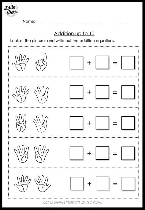 Kindergarten Addition within 10 Worksheets and Activities Addition Within 10, Adding Worksheets, Kindergarten Math Addition, Kindergarten Addition, Kindergarten Math Worksheets Addition, Teaching Addition, Kindergarten Addition Worksheets, Addition Kindergarten, Math Addition Worksheets