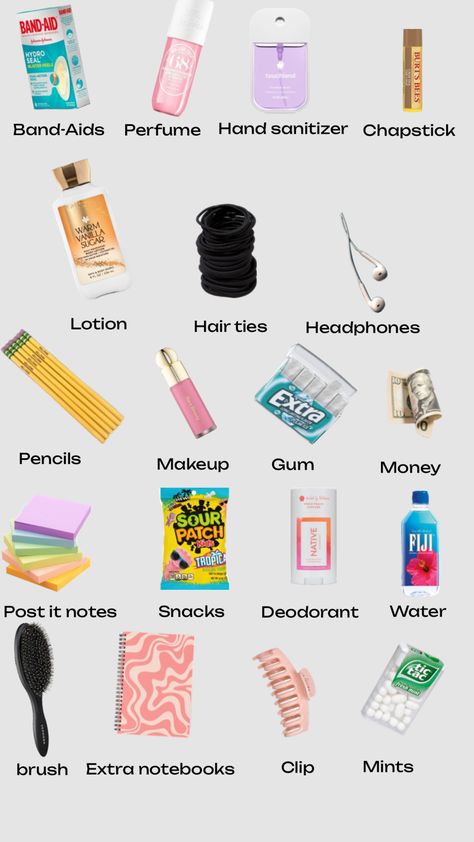 ✨What to keep in your locker✨ Locker Essentials, School Locker Decorations, Middle School Lockers, Essential School Supplies, Middle School Essentials, School Emergency Kit, School Backpack Essentials, Middle School Life, Middle School Hacks