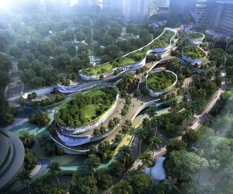 Malaysia's Forest City primed for green development | News | Eco-Business | Asia Pacific Forest City Malaysia, Eco City, Eco Architecture, Sustainable City, Forest City, Concert Stage, Landscape Architecture Design, Green Architecture, Amazing Buildings