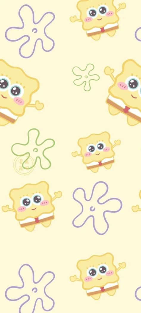 Cartoon Shows Wallpaper, Phone Backgrounds Spongebob, Spongebob Flower Wallpaper, Cute Wallpapers Doodles, Cute Kids Wallpaper Iphone, Spongebob Christmas Wallpaper Aesthetic, Spongebob Cute Wallpaper, Aesthetic Wallpaper Spongebob, Sponge Bob Wallpapers