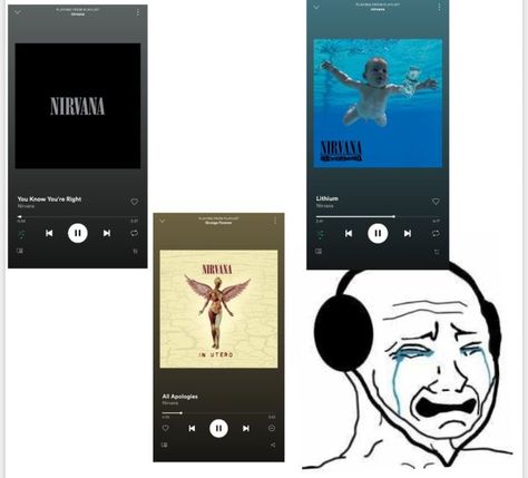 If You Listen To These Songs, Bands To Listen To, Me Listening To Music, Nirvana Logo, Nirvana Songs, Nirvana Music, Rock Band Posters, Nirvana Kurt Cobain, Nirvana Kurt