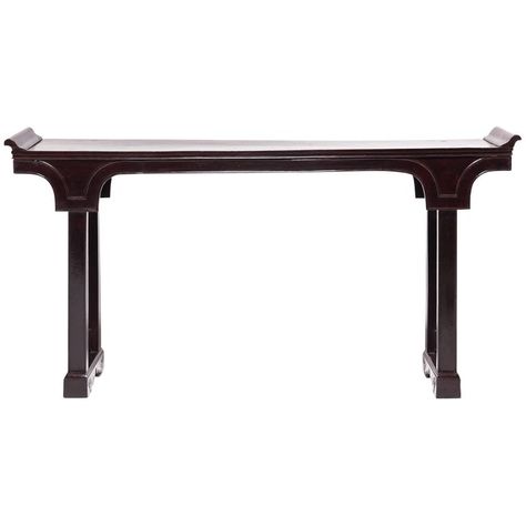 Indochine Style, Chinese Table, House With Balcony, Chinese Interior, Asian Furniture, Japanese Furniture, Altar Table, Chinese Furniture, Furniture Side Tables