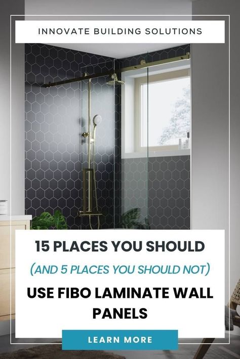 Want the look of real tile or stone without the hassle of installation and maintenance? Well, you’re in luck! Our Fibo Laminate Wall Panels deliver the perfect blend of beauty and convenience. Read our blog post to learn more about these panels and how they can revolutionize your home. :tools::droplet: #HomeDecor #InteriorInspiration #BathroomRemodeling #HomeDesign #HomeImprovement Shower Finishes, Shower Panels Wall Ideas, Showers Remodel, Shower Surround Panels, Laminate Shower Panels, Waterproof Shower Wall Panels, Laminate Wall Panels, Shower Alcove, Bathroom Tiling